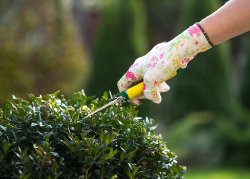 Landscape gardening in Enfield Wash with a stylish patio and planting