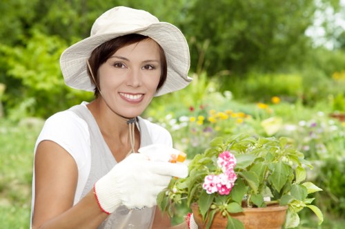 Professional gardening services in Enfield Wash maintaining a neat residential garden