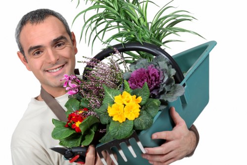 Low-maintenance planting and lawn landscaping in Enfield Wash